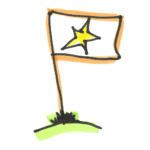 A drawing of a flag - Success!