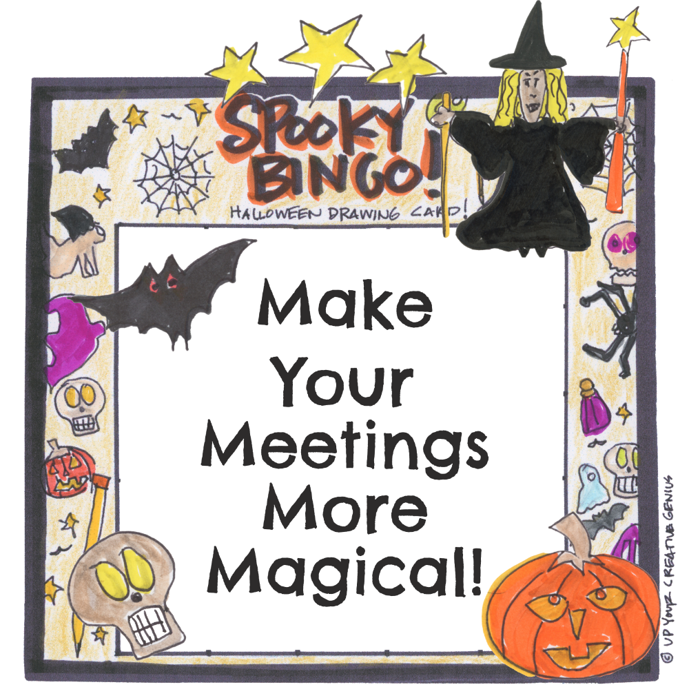 Spooky Bingo graphic - Make Your Meetings More Magical!
